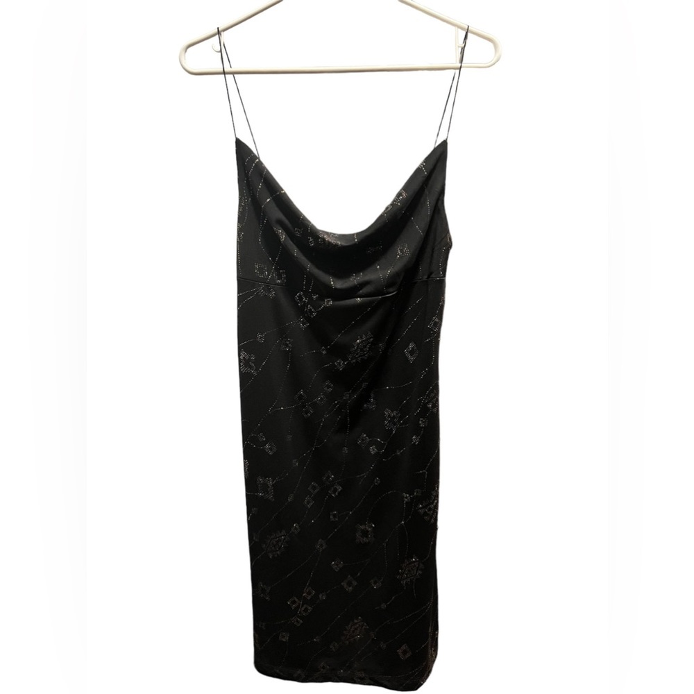 Y2K black with rainbow sparkly design CLUB Neo USA Dress